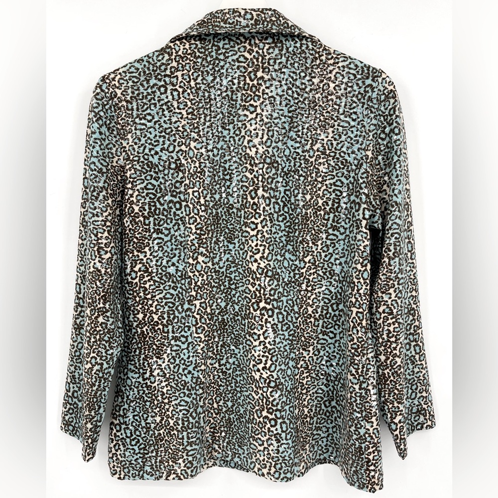 Exclusively Misook Paillette Sequin Zip Front Jac… - image 2